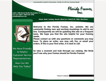 Tablet Screenshot of floridaframes.com